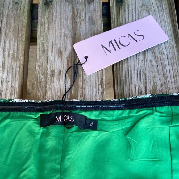 NWT MICAS strapless corset with zipper in the front/ Size XL / Emerald Green - Picture 6 of 6